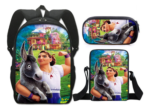 Pack De 3 Mochilas Con Estampado 3d Girl Encanto, Bolso De H