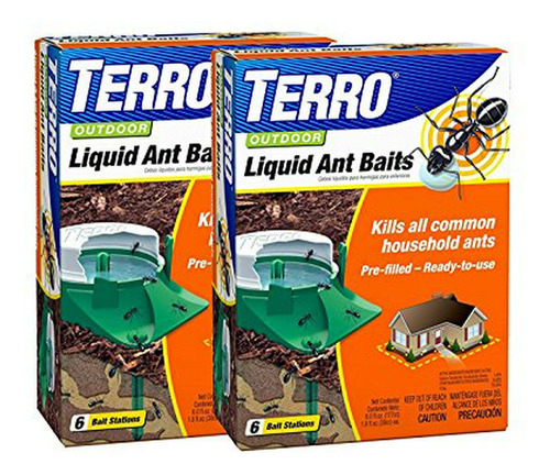 Terro Exterior Liquid Ant Baits 6 Estaciones De Cebo Pack De