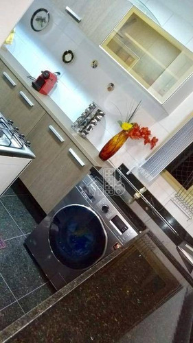 Apartamento Com 2 Dormitórios À Venda, 90 M² Por R$ 750.000,00 - Icaraí - Niterói/rj - Ap3380