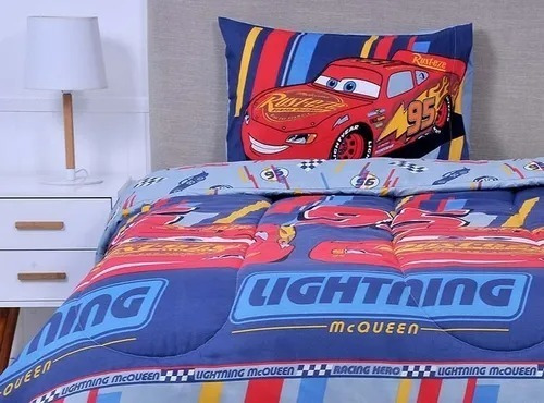 Plumón Edredón Reversible Infantil Disney Cars 1,5 Plazas