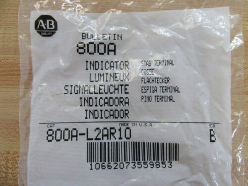 Allen Bradley 800a-l2ar10 Indicator Light Ccg
