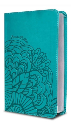 Imagen 2 de 6 de Biblia Reina Valera 1960 Compacta Letra Grande Aqua