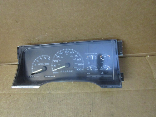 95 96 97 98 99 Chevy Tahoe Speedometer Instrument Cluste Tty