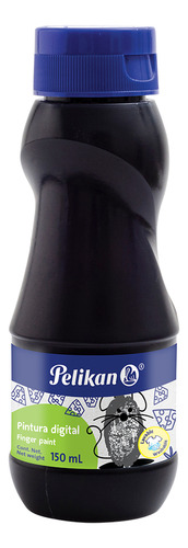 Pintura Digital Preescolar Dedos Pelikan 150ml Elegir Color Negro