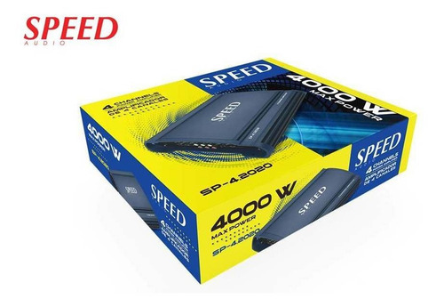 Imagen 7 de 7 de Planta Amplificador De Sonido 4 Canales Marca Speed