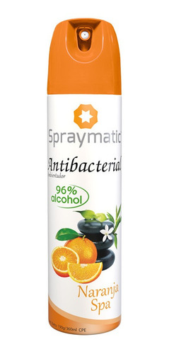 Ambientador Naranjal Antibacterial Spraymatic Glade Airwikc