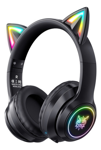 Audífonos Inalámbricos Para Juegos Onikuma B90 Rgb Cat Ear