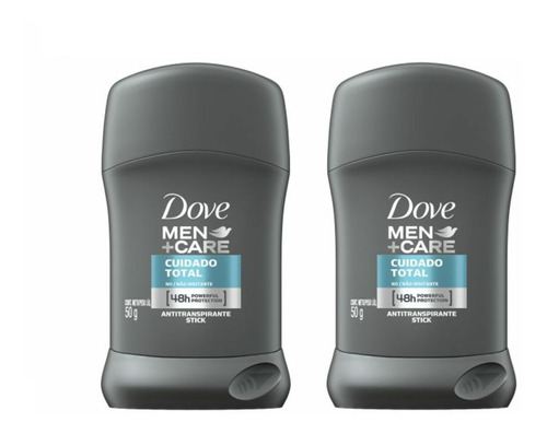 Desodorante Barra Dove Men Cuidado Total 2x 50 Grs.