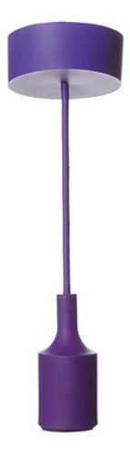 Luminária Pendente Linha Decorativa Flex Color - Kian Cor Roxo Voltagem 127v/220v