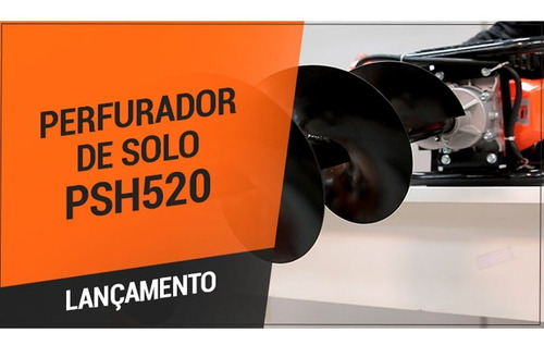 Perfurador De Solo Terra Psh520 52cc Com 2 Brocas