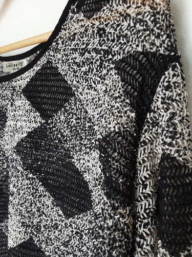 Blusa Italiana Manga Larga Tejida, Talla L / Xl