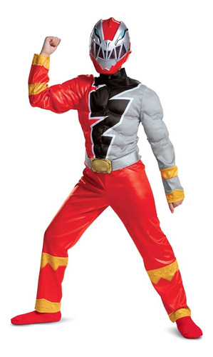 Disfraz Power Ranger Dino Fury Rojo Original Dlx Niño