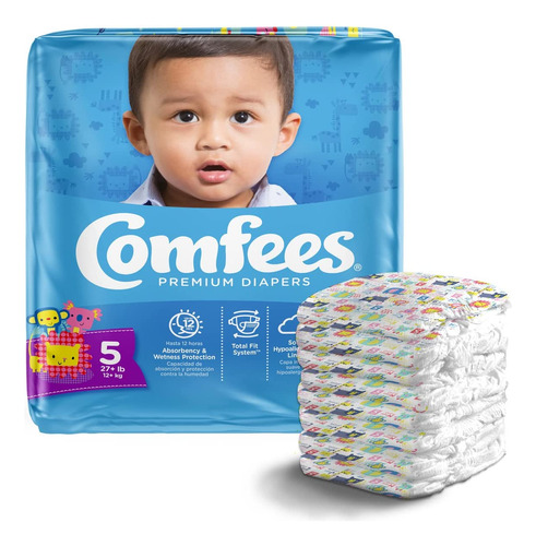 Comfees Pañales Para Bebés Premium Con Sistema De Ajuste Tot