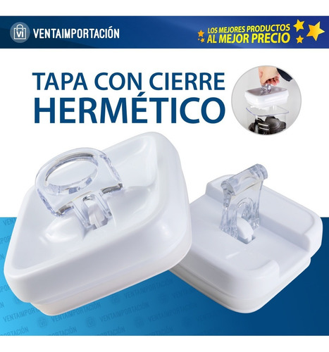 Imagen 3 de 5 de Frasco Hermetico Apilable Tapa Acrílico Organizador Cocina