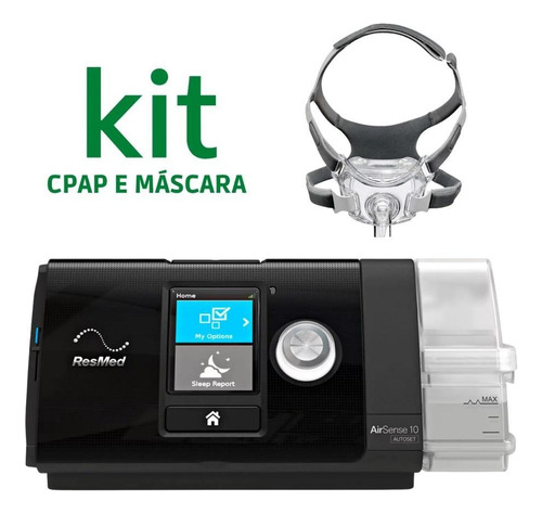 Kit Cpap S10 Airsense Autoset + Mascara Amara View Tam.m