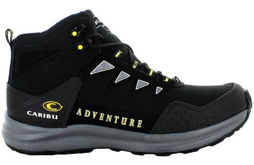 Caribu Bota Todo Terreno Negro Con Amarillo Para Hombre 8010