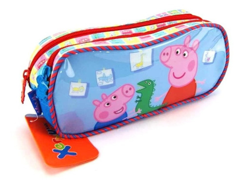 Estojo Escolar Peppa Hora Da Brincadeira Duplo 5555 Xeryus