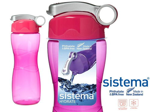 Botella Hidrate Sistema Hourglass 645ml Fucsia New Zealand