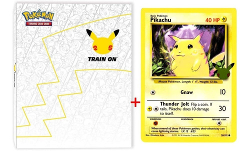 Imagem 1 de 2 de Fichário De 25 Anos Do Pokémon - Binder Para Cartas Jumbo