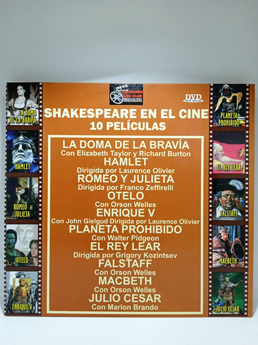 Imagen 1 de 6 de Shakespeare En El Cine 10 Películas - Dvd - Colección Cine C