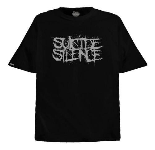 Camiseta Suicide Silence Logo Metal Rock Banda Btz