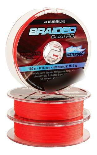 Tanza Multifilamento Waterdog Braided Line (0,14 A 0,40 Mm )