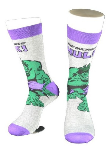 Calcetines Hulk Comics Marvel Vengadores Avengers Algodon  