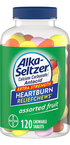Alka-seltzer Extra Fuerte Antiácido 120 Tabletas Masticables