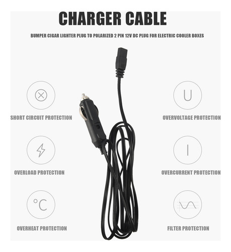 Refrigerador Portátil De Repuesto Para Coche, 2 M, 12 V, 2 P