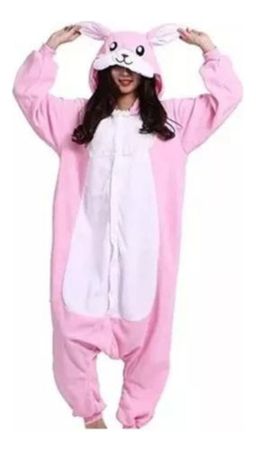 Pijama Disfraz Polar Para Adultos Diseño De Conejo