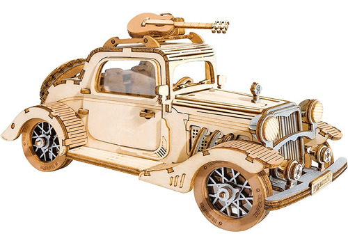 Robotime 3d Wooden Puzzles Car Diy Model Kits Para Construir