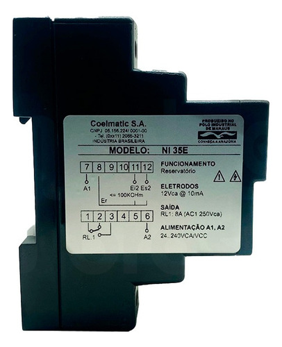 Rele De Nível Coel Ni35w 110-220v (poço) Com Eletrodo 24v - 240v