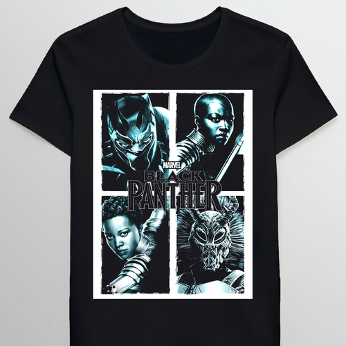 Remera Dark Panther Grunge Warriors For Fans 91413367