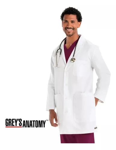 Bata de laboratorio larga Grey's Anatomy para hombres, Batas de Laboratorio  para Hombres