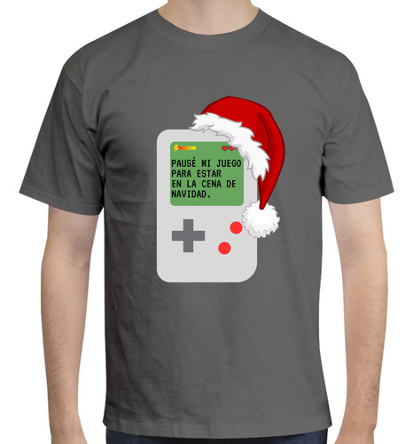 Playera Gamer Para Navidad- Diseño De Videoconsola Portátil