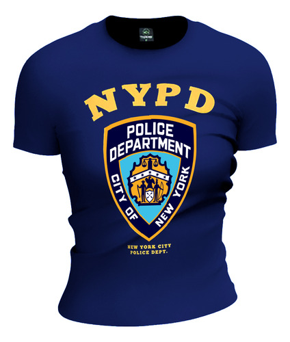 Remera Camiseta Estampada Manga Corta Mujer Police Nypd