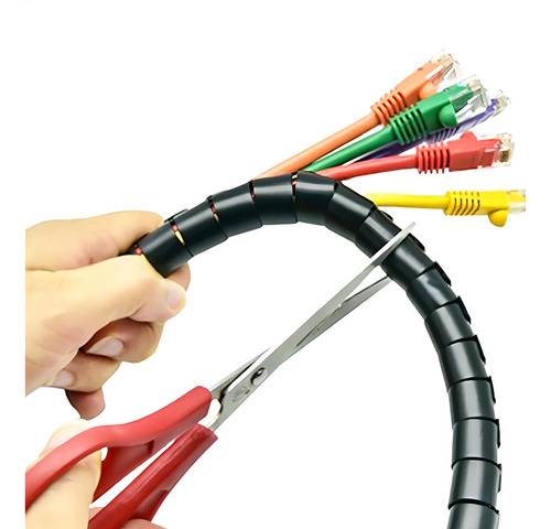 Spiraduto 1/4 Organizador De Cabos - Dutoplast - Preto 35m