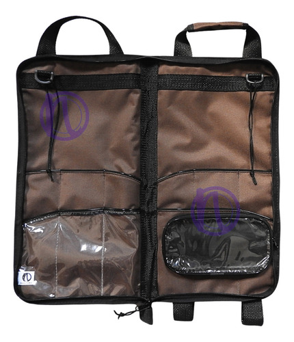 Capa Bag Porta Baqueta - B40-m Nylon - Pronto ENVIO (nbags) Cor Marrom Café