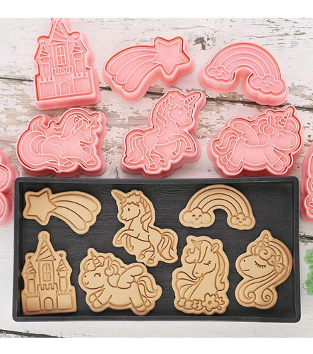 Molde De Galletas De Unicornio, Presión 3d De Meteorit...