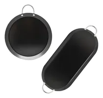 Comprar Comal Antiadherente Doble Parrilla Ovalado + Comal Redondo