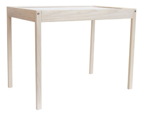 Set Mesa Y Silla Infantil Junior 6 A 12 Años Pizarron Madera Color Madera de Pino