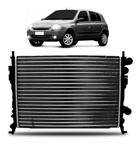 Radiador Clio 1999 00 01 02 03 A 2009 1.0/1.6 Manual Com Ar