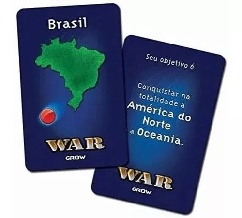 Jogo War Tabuleiro O Jogo da Estratégia War Edição Especial Grow