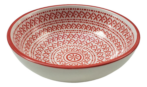 Pocillo Bowl Loza Rojo 8x3cm