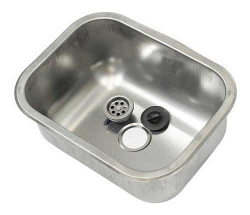 Imagen 1 de 3 de Pileta Bacha Acero Inoxidable Cocina Simple 27 X 37 X 18cm