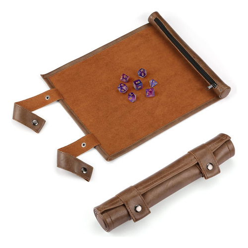 Libro: Roselle 2 In 1 Leather Dice Mat Dice Tray For Dnd Dic