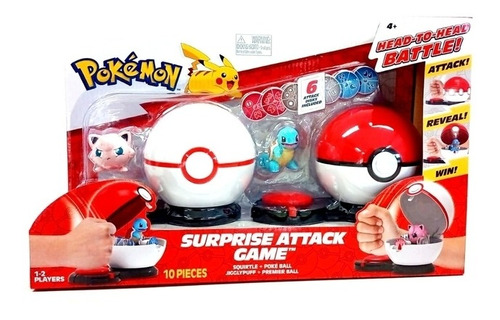 Set Pokémon Pokebola Juego Ataque Sorpresa Figuras Coleccion