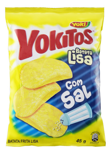 Batata Frita Lisa com Sal Yoki Yokitos 45 g