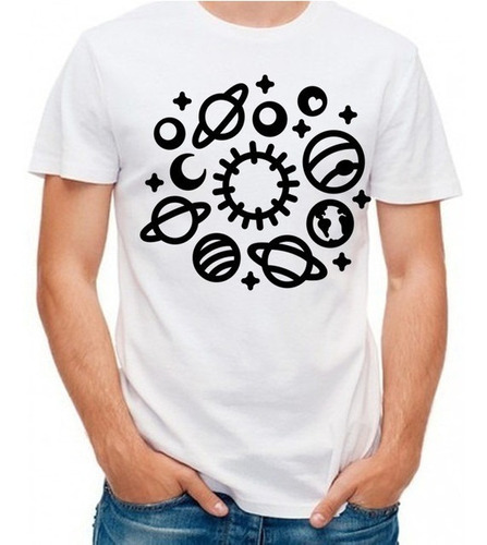 Camiseta T-shirt Universo Planetas Espacio Z3