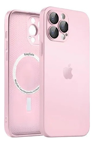 Cargador Inalambrico + Funda Ceramica Para Iphone 16 Pro Max Rosa